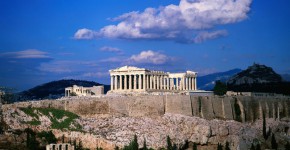 Il Partenone di Atene.