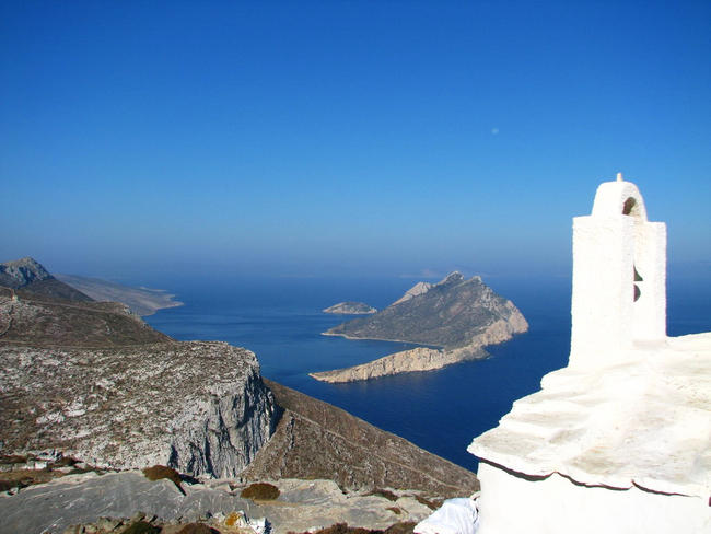 Isola di Amorgos in Grecia.