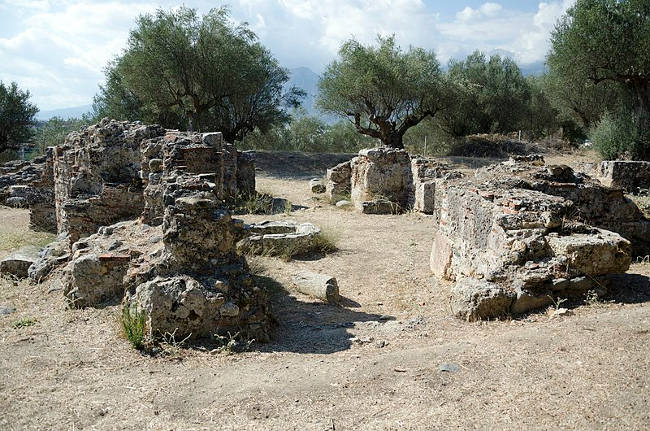 Le rovine dell'antica Sparta greca.