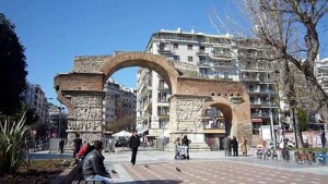 Arco di Galerio, uno dei monumenti più conosciuti di Salonicco in Grecia.