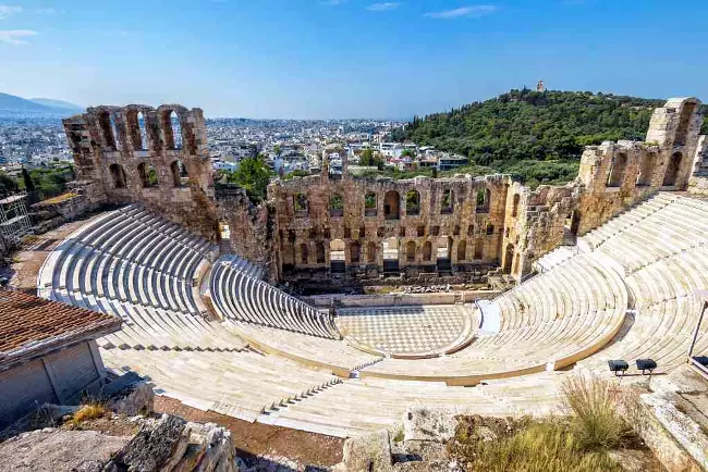 Odeon di Erode Attico ad Atene, regione dell'Attica.