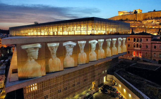 Il nuovo museo dell'Acropoli di Atene.