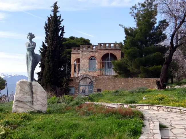 La casa museo dei Festival Delfici dove viveva Sikelianos con la moglie.