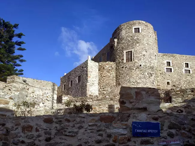 Il castello veneziano sull'isola greca di Naxos.