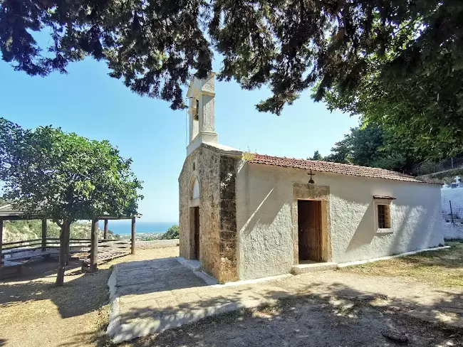 La chiesa delle 5 Vergini nella gola di Mili, vicino Rethymno.