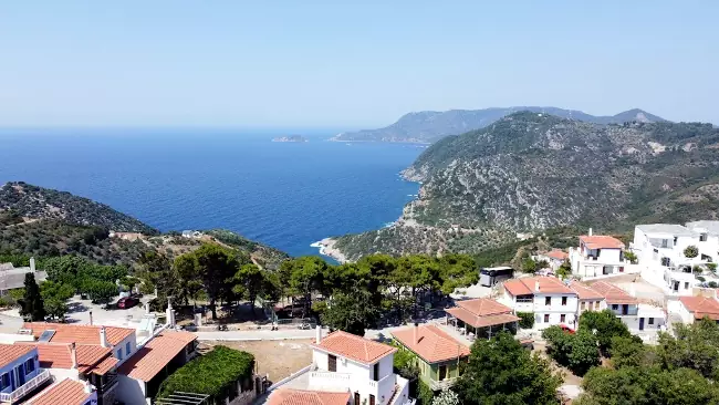 La Chora di Alonissos, il villaggio nella piccola isola greca.