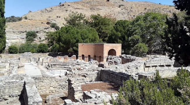 Il sito archeologico di Gortina sull'isola di Creta.