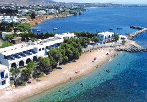 Spiaggia vicino Drios, isola di Paros.
