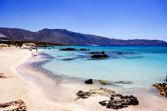 Elafonissi spiaggia di Creta.