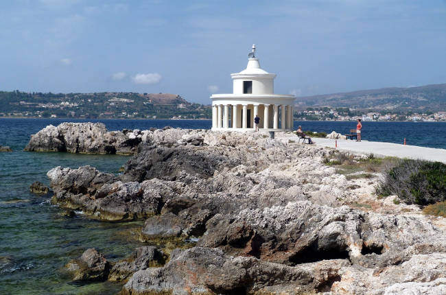 Il faro di San Teodoro ad Argostoli, sulla penisola di Lassi.