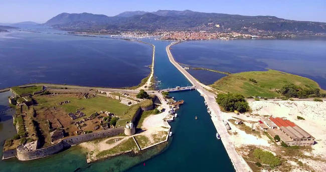 La fortezza veneziana di Santa Maura a Lefkada.