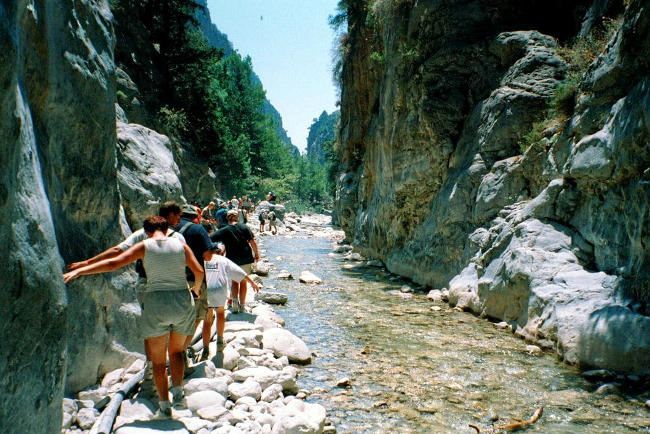 Gole di Samaria a Creta.