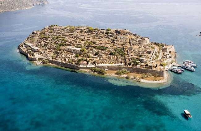 Isola di Spinalonga, creta, Grecia.