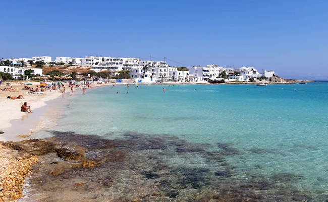 Le acque cristalline della spiaggi di Megali Ammos a Koufonisia.