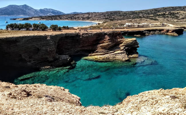 La bellezza della costa dell'isola di Ano Koufonisi.