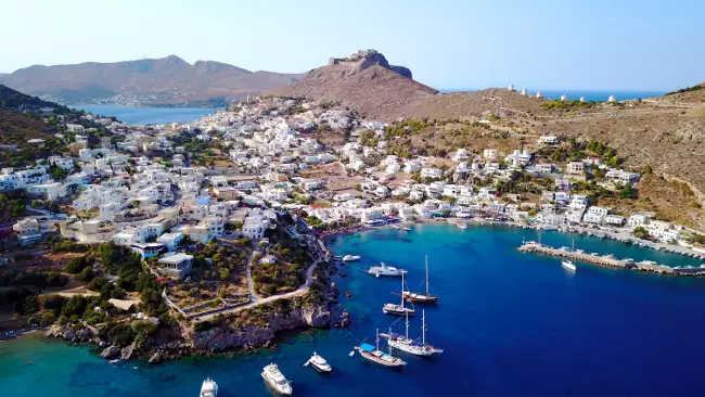 La bellissima isola greca di Leros nel Dodecaneso.