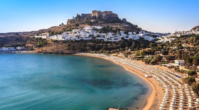 Villaggio di Lindos a Rodi.