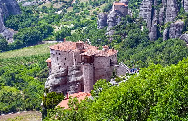 Il monastero di Roussanou vicino Meteora in Grecia.