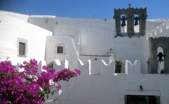 Il monastero di Zoodochos Pigi a Patmos.