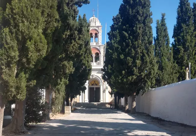 Il monastero di Agion Panton sull'isola di Spetses in Grecia.