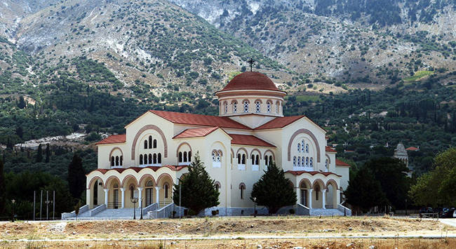 Il monastero di San Gerasimo, protettore dell'isola di Cefalonia.