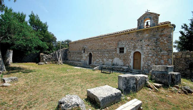 Il monastero di Agios Ioannis che sorge sul sito di un atico tempio della dea Demetra.