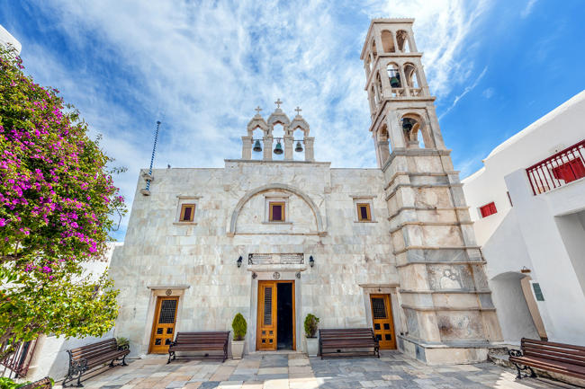 chiesa di Panagia Tourliani a Mykonos.