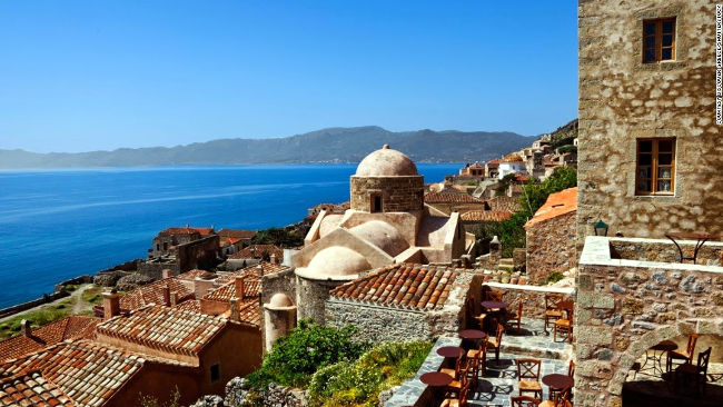 Il villaggio bizantino di Monemvasia.