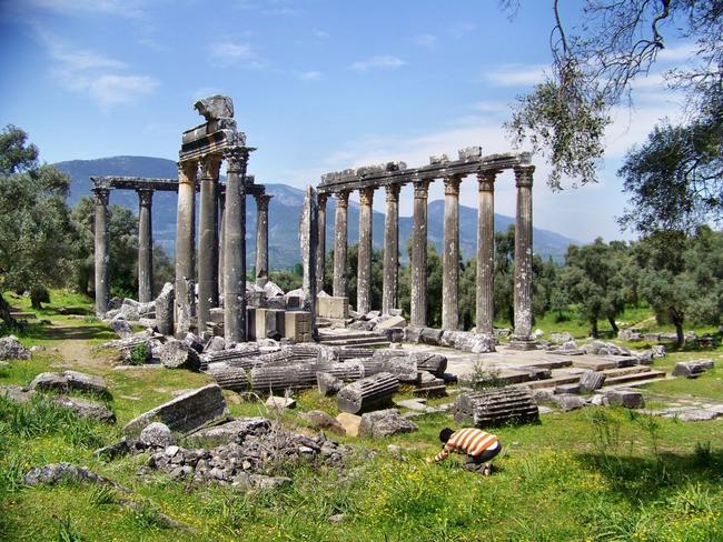 Il sito archeologico dell'antica Olimpia in Grecia.