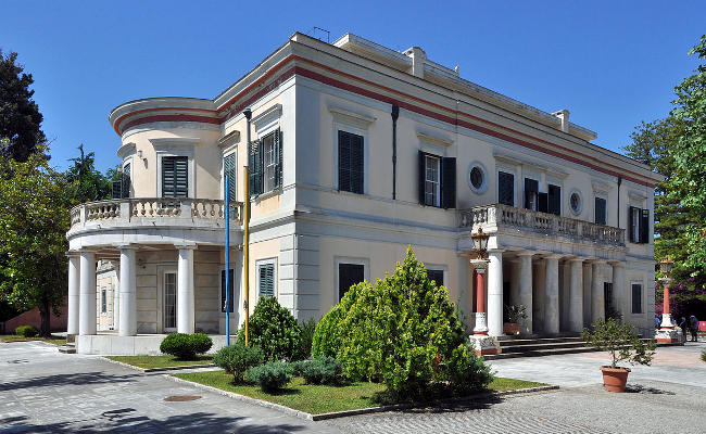 Il Palazzo di Mon Repos isola di Corfù.