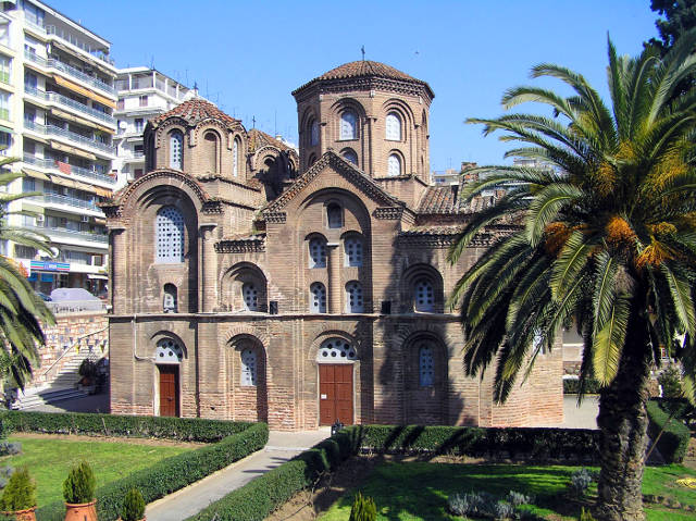 La chiesa bizantina di Panagia Chalkeon da visitare a Salonicco.