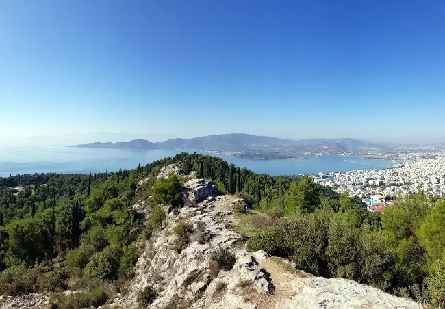 Il bellissimo panorama che si gode dalla collina di Goritsa, sopra Volos.