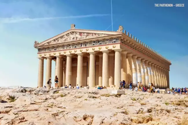 Il Partenone di Atene in tutta la sua bellezza.