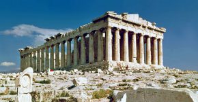 Il Partenone di Atene.