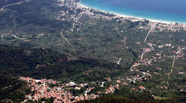 Il villaggio di Potamia e la sua bellissima zona costiera di Skala Potamias.