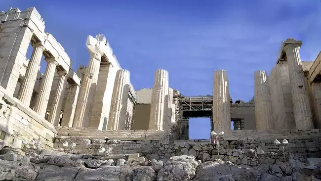 I Propilei dell'Acropoli di Atene.