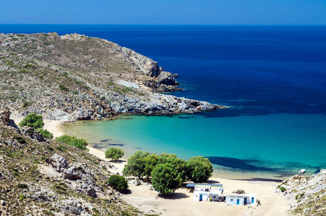 Psili Ammos, la mia spiaggia preferita sull'isola greca di Patmos.