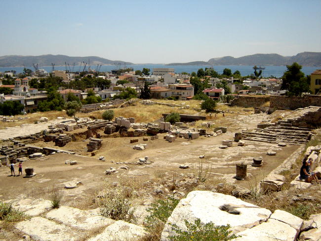 Scavi archeologici di Eleusi, in Grecia.