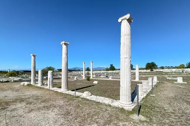 Sito archeologico di Pella, luogo di nascita di Alessandro Magno.