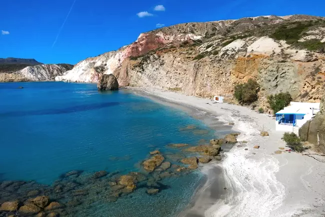 La stupenda spiaggia di Fyriplaka, davvero sbalorditiva.