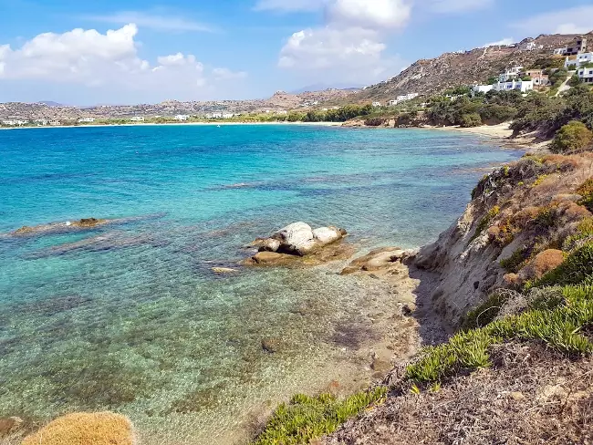 La spiaggia di Orkos, una delle zone più belle dell'isola greca di Naxos.