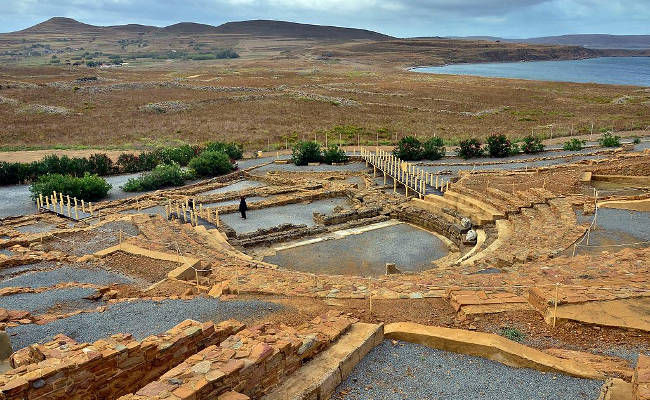 L'antico teatro ellenistico-romano di Efestia sull'isola di Limnos.