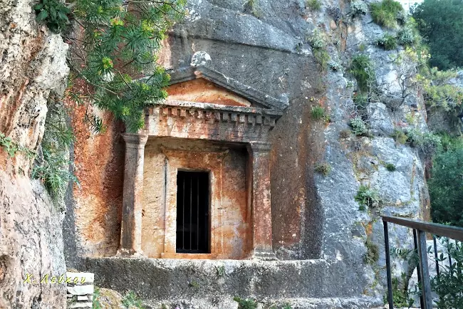 La tomba Licia di Kastellorizo.
